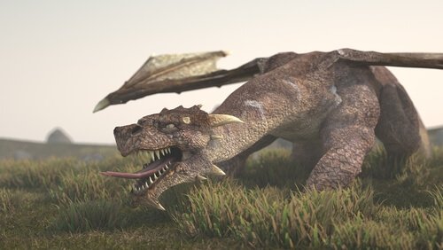 draken är en mytologisk varelse