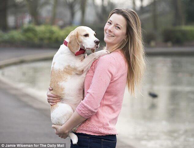 Malortie med Gia i famnen