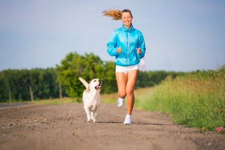 Motionerar med hund